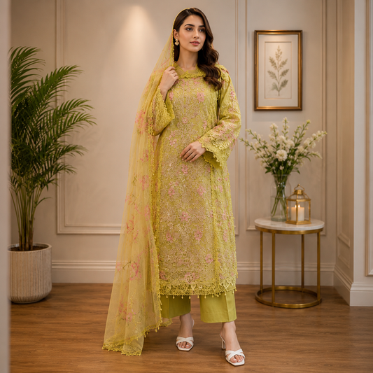 Maria B Premium Luxury Summer Collection – 3 Piece Designer Suit